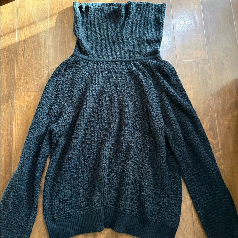 Free People By Your Side Cowl Neck Sweater Pullover M - Picture 2 of 4